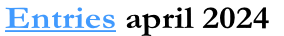 Entries april 2024
